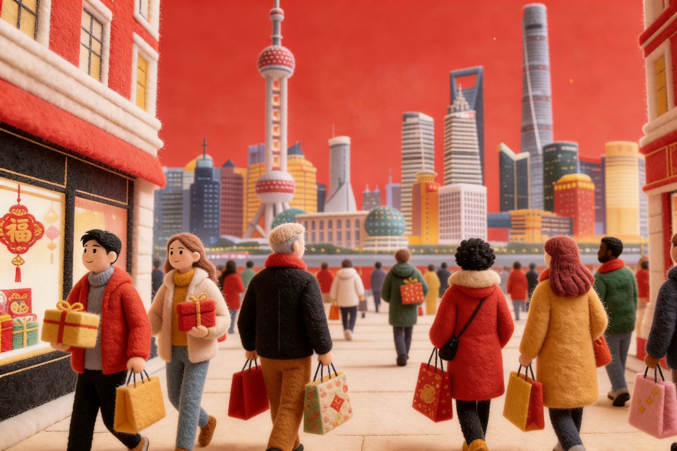 عيد الربيع يعزز السياحة والاستهلاك في شانغهاي