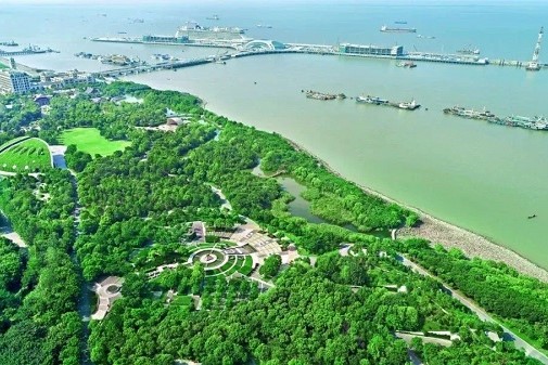 منطقة المناظر الطبيعية في باوتايوان في شانغهاي